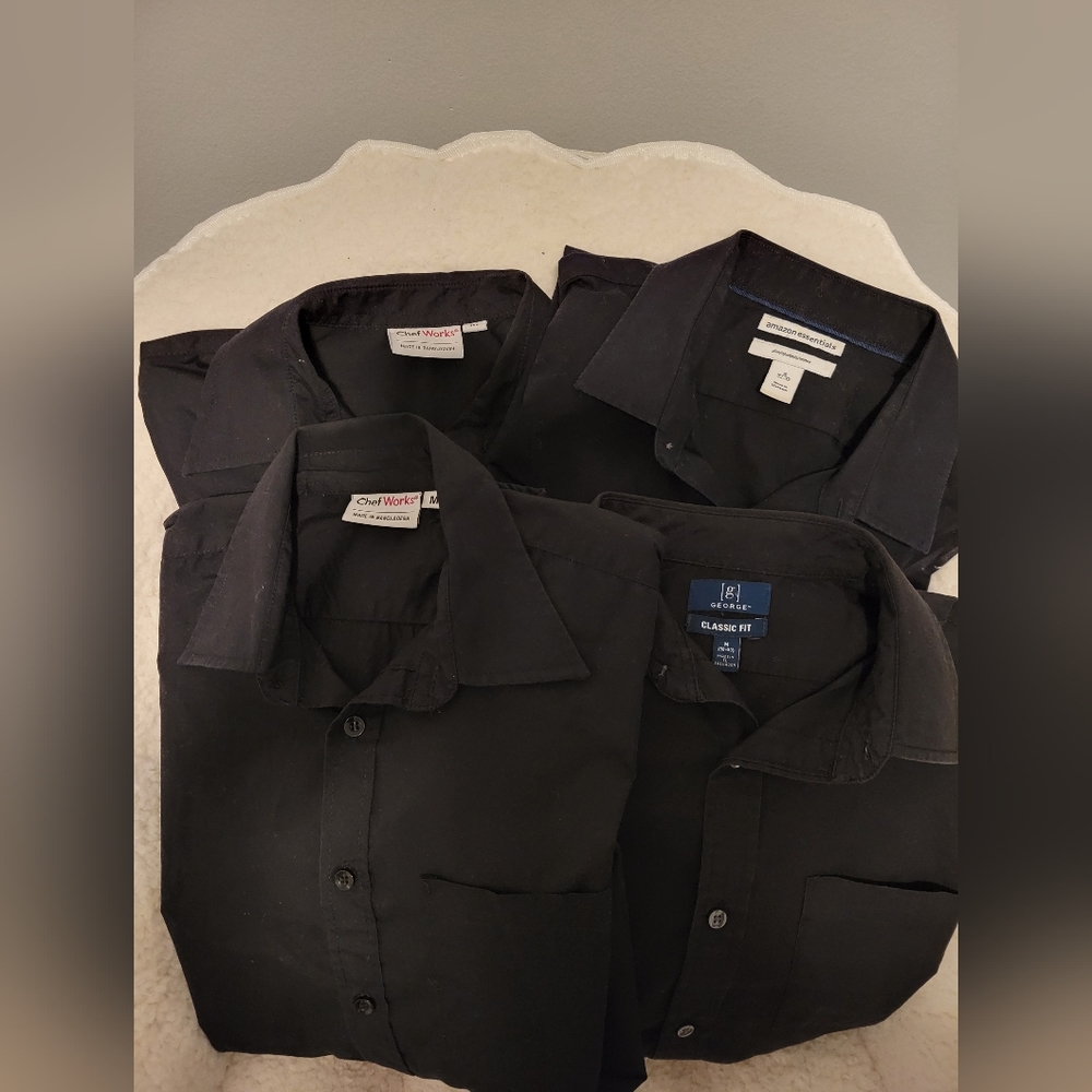 Black button-down shirts (Server/Bartender)